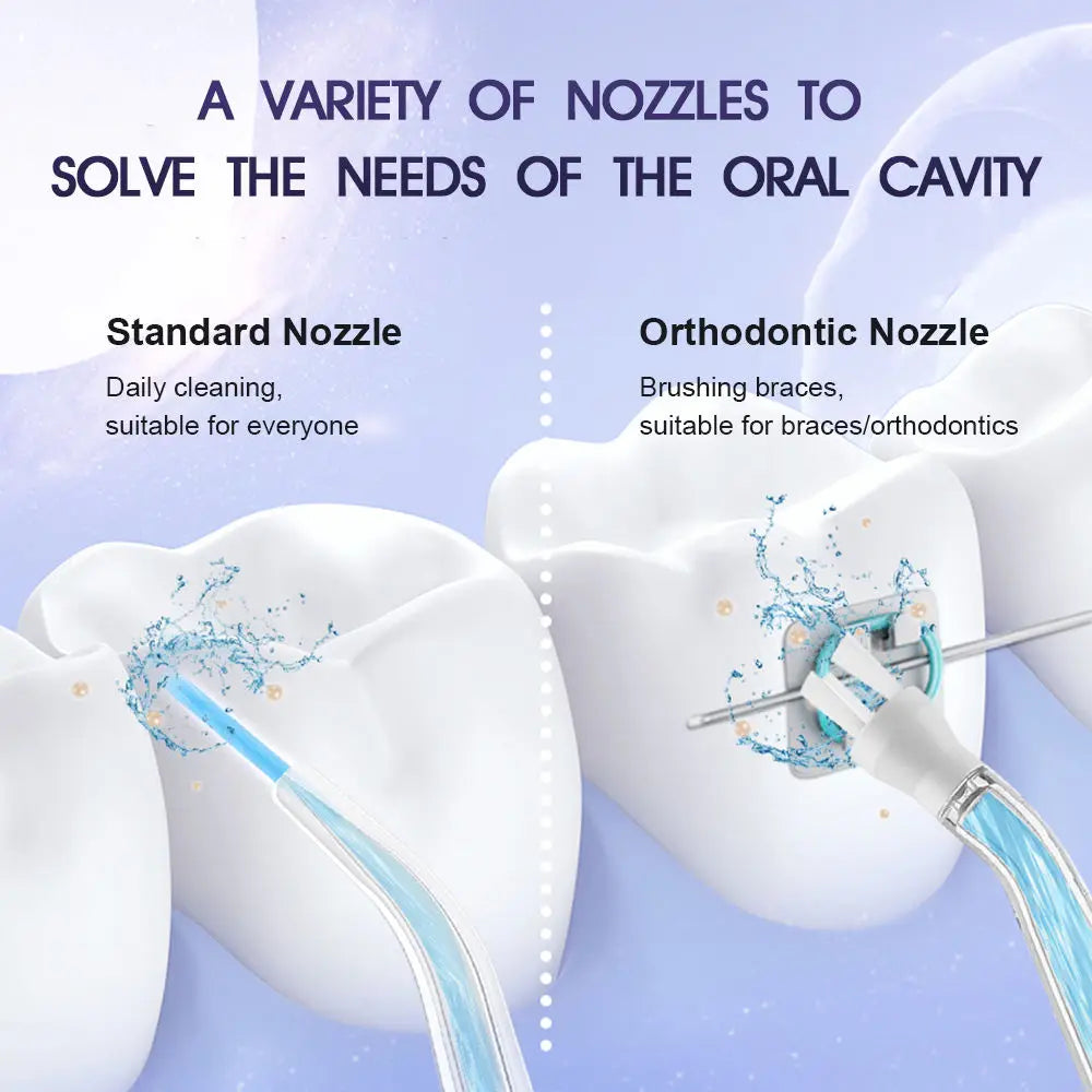 Xiaomi Youpin New Water Flosser Teeth Cleaner with 4 Nozzles Portable Dental Water Jet 3 Mode Irrigator Dental Teeth Cleaner