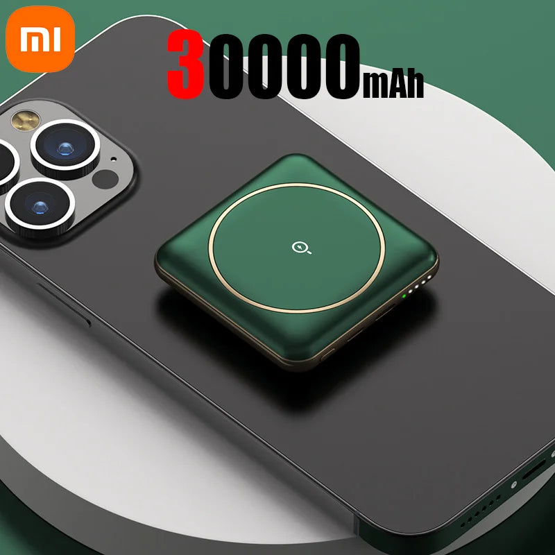 Xiaomi 50000mAh Power Bank Mini Magnetic Wireless Powerbank Fast Charging Thin External Battery For iPhone Huawei Samsung