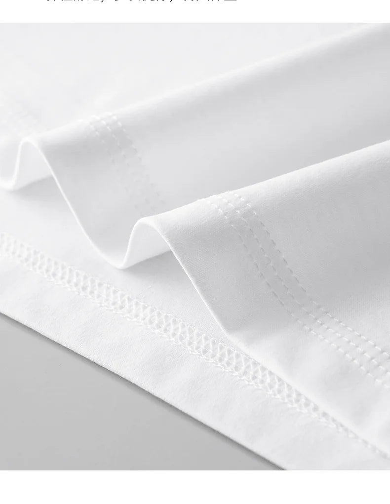 100% Pima Cotton T Shirt Men 14 Color Short Sleeved Tshirt White Round Neck Brand High Quality Mens Tee Shirts Black Summer new