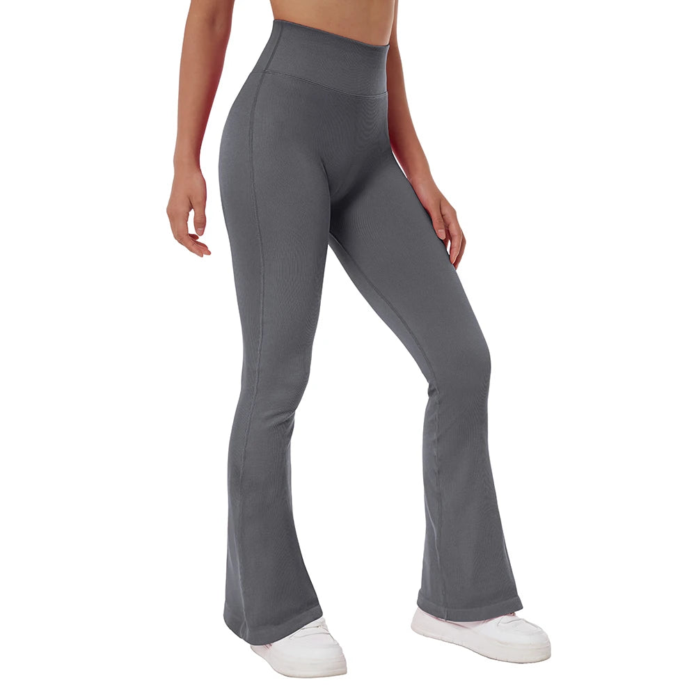 Yoga Leggings for Fitness Women Casual Flare Pants High Waist Sports Workout Yoga Pants Gym Tights Flare Leggings Female