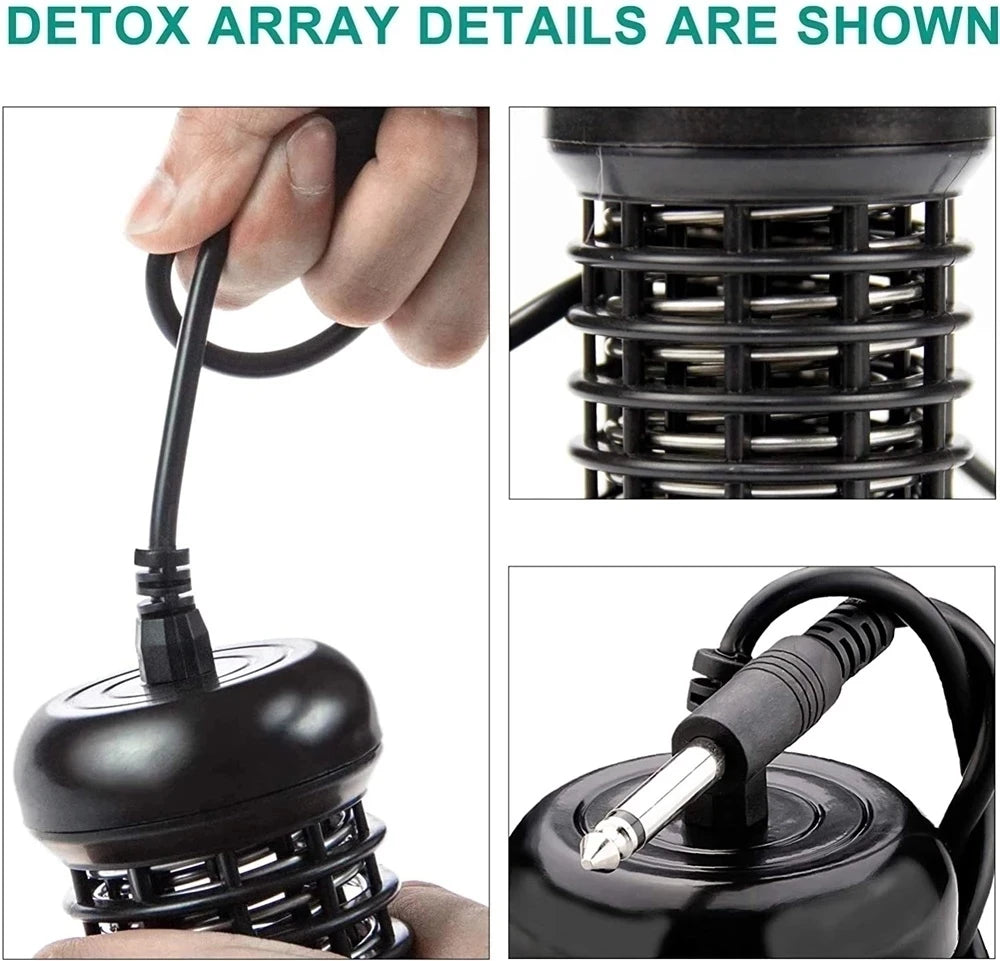 1/4/6PCS Stainless Steel Foot Detox Ion Array Hydrotherapy Machines Ion Clean Massage Foot Water Cell Foot Bath Purification