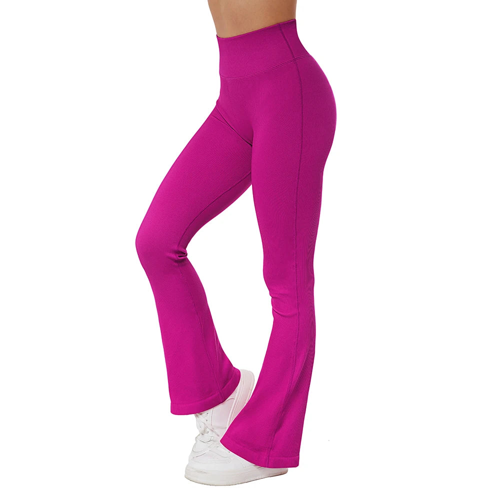 Yoga Leggings for Fitness Women Casual Flare Pants High Waist Sports Workout Yoga Pants Gym Tights Flare Leggings Female