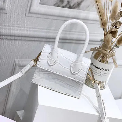 Mini Small Square bag 2021 Fashion New Quality PU Leather Women's Handbag Crocodile pattern Chain Shoulder Messenger Bags