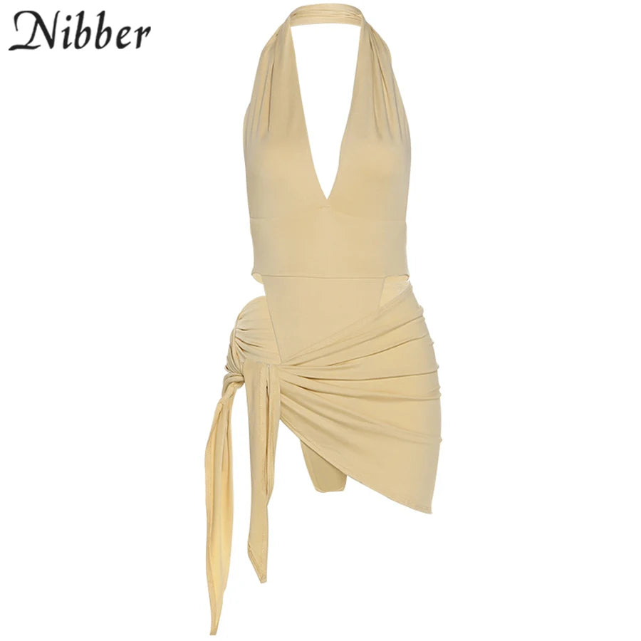 Nibber Sexy Beach Vacation Wear Basic Bikini Bodysuit Skirts 2 Two Piece Sets For Women's Clothing Suits  Swimsuit Female 2024