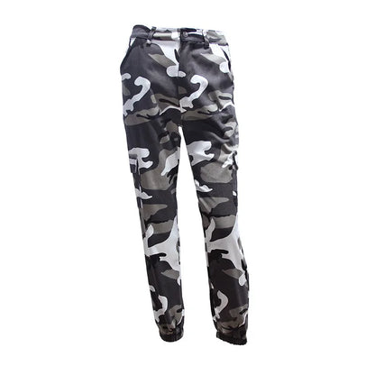 2021 Streetwear Camouflage Pants Hip Hop Cargo Pants Women High Waist Sweatpants Boyfriend Trousers Camo Pants  Pantalon Femme