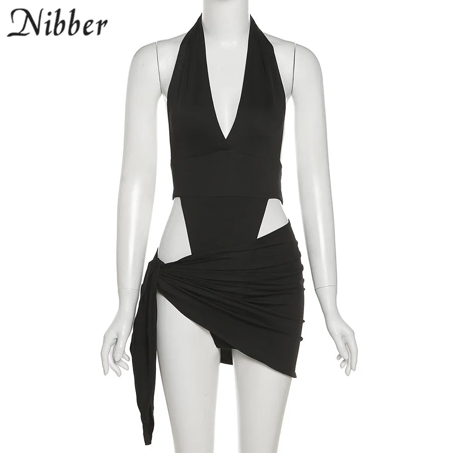 Nibber Sexy Beach Vacation Wear Basic Bikini Bodysuit Skirts 2 Two Piece Sets For Women's Clothing Suits  Swimsuit Female 2024