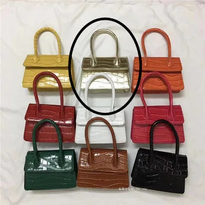 Mini Small Square bag 2021 Fashion New Quality PU Leather Women's Handbag Crocodile pattern Chain Shoulder Messenger Bags