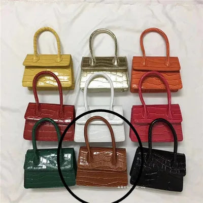 Mini Small Square bag 2021 Fashion New Quality PU Leather Women's Handbag Crocodile pattern Chain Shoulder Messenger Bags