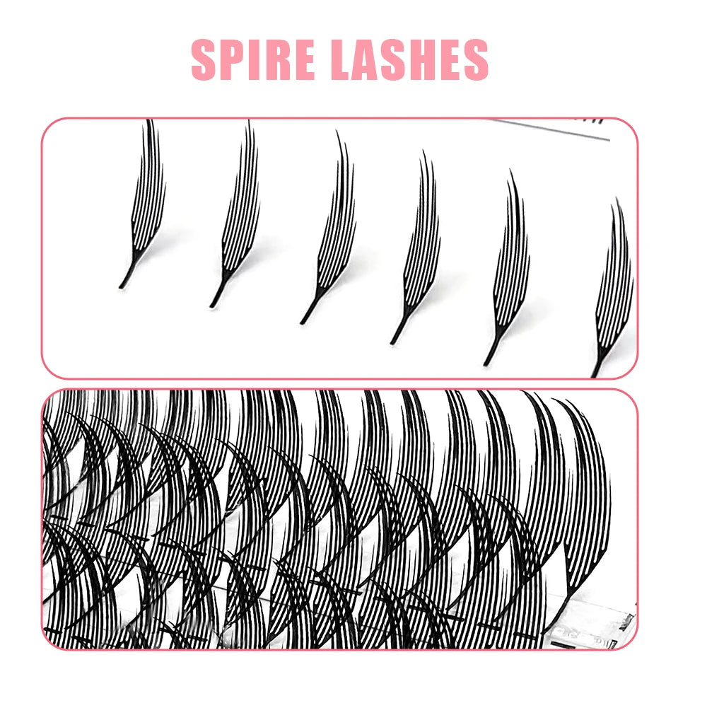 Yelix Spire Eyelashes Extension Feather Shape Individual Lashes Brazilian Volume Soft Lashes Customized Eyelashes Private Label