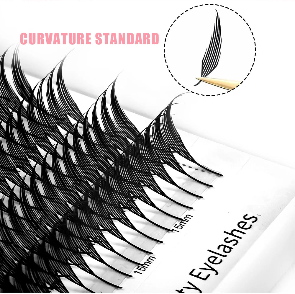 Yelix Spire Eyelashes Extension Feather Shape Individual Lashes Brazilian Volume Soft Lashes Customized Eyelashes Private Label