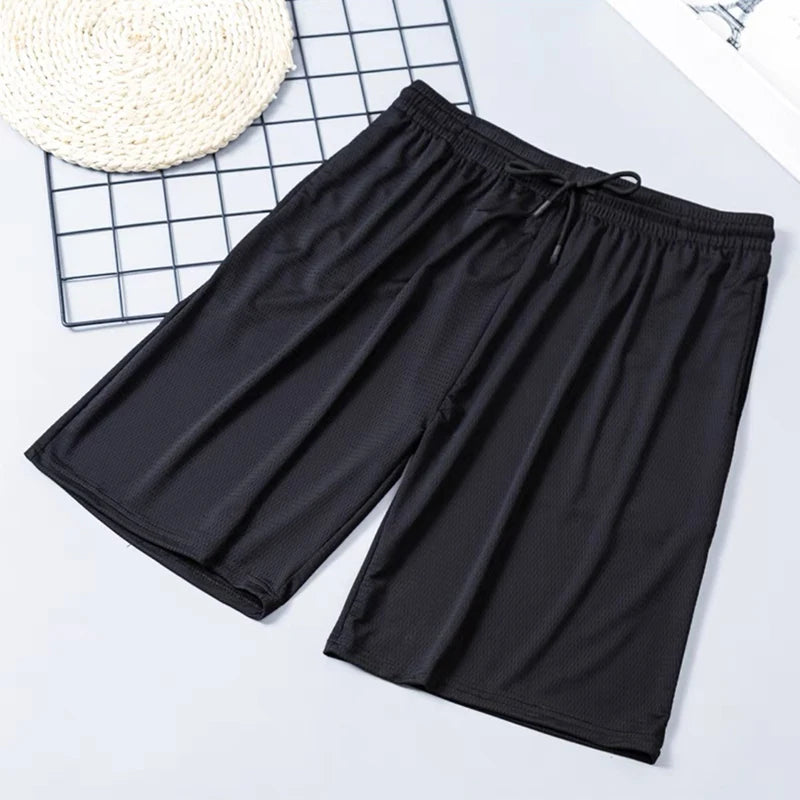 Men Soild Drawstring Shorts Man Summer Casual Gym Shorts Sport Basketball Shorts Running Fitness Beach Shorts Male Clothing 5XL