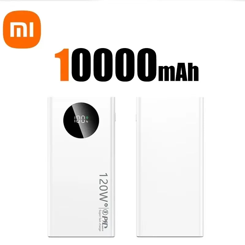 Xiaomi 120W 50000mAh High Capacity Power Bank Fast Charging Powerbank Portable Battery Charger For iPhone Samsung Huawei New Hot