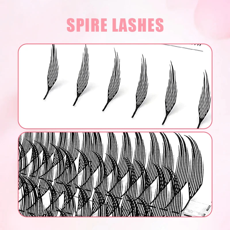 Yelix Spire Eyelashes Extension Feather Shape Individual Lashes Brazilian Volume Soft Lashes Customized Eyelashes Private Label