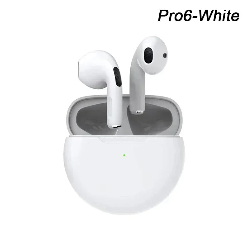 Original Pro 6 TWS Wireless Bluetooth Earphones Mini Pods Earbuds Earphone Headset For Xiaomi Android Apple IPhone Headphone