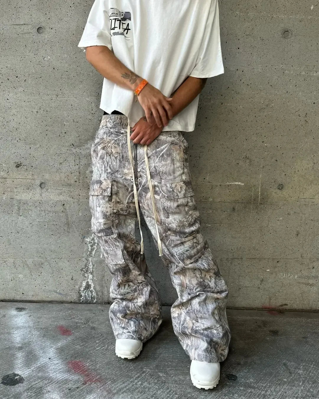 Stylish Multi-pocket Camouflage Cargo Pants American Retro Straight Leg Loose Casual Pants Harajuku Style Hip Hop Y2k Trousers