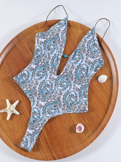ZRTAK Sexy One Piece Swimsuit Female Sexy Women Monokini Swimwear 2024 Bandage Bathing Suit Pleated Biquini Vintage Beachwear