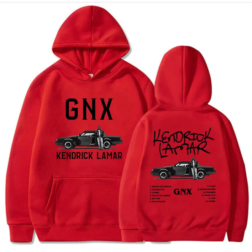 GNX Album 2024 Printing Hoodies Kendrick Lamar Rapper Rock Style Sweatshirts Unisex Streetwear Long Sleeve Hooded Pullovers Men