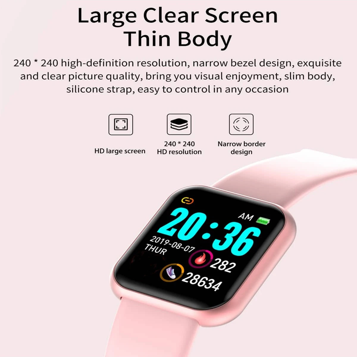 Smart Watch For Women Men Wristwatch Bluetooth Connected Phone Player Music Fitness Sport Bracelet Sleep Monitor Digital Watches