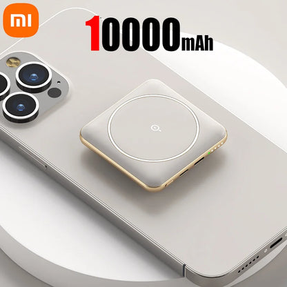 Xiaomi 50000mAh Power Bank Mini Magnetic Wireless Powerbank Fast Charging Thin External Battery For iPhone Huawei Samsung