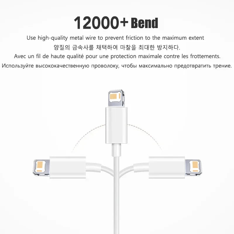 Original 20W PD USB Type C to Lighting Fast Charger Cable For Apple iPhone 14 13 12 11 Pro Max X XR 8 7 Plus iPad Data Sync Line