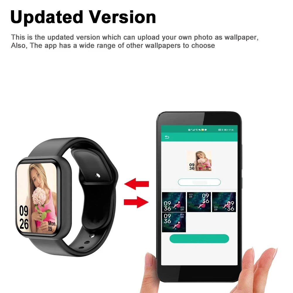 Smart Watch For Women Men Wristwatch Bluetooth Connected Phone Player Music Fitness Sport Bracelet Sleep Monitor Digital Watches