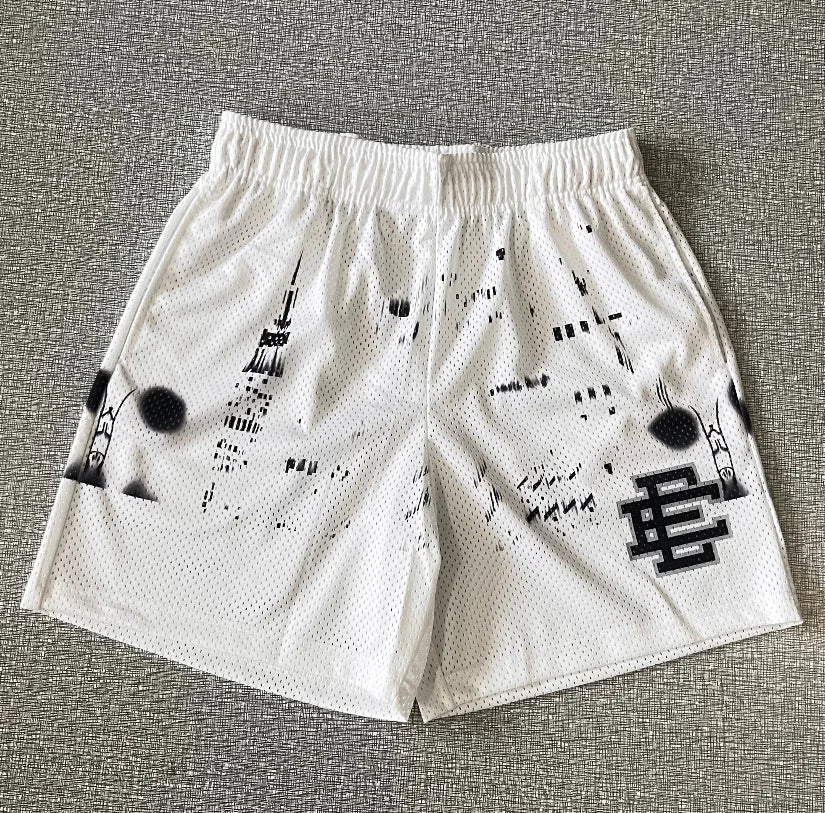 2024 EE Basic Short NEW YORK CITY SKYLINE men's casual shorts fitness sports pants summer gym workout mesh shorts men shorts