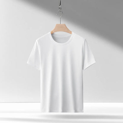 100% Pima Cotton T Shirt Men 14 Color Short Sleeved Tshirt White Round Neck Brand High Quality  Mens Tee Shirts Black Summer new
