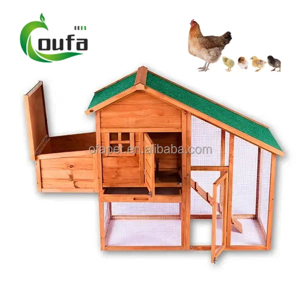 Cheap Metal Chicken House Wooden Chicken Coop For Laying Hens With Waterproof Colour Sand Roof