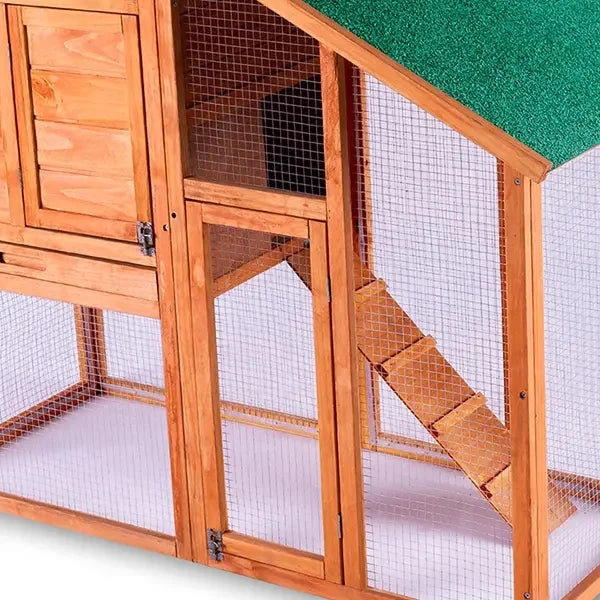 Cheap Metal Chicken House Wooden Chicken Coop For Laying Hens With Waterproof Colour Sand Roof