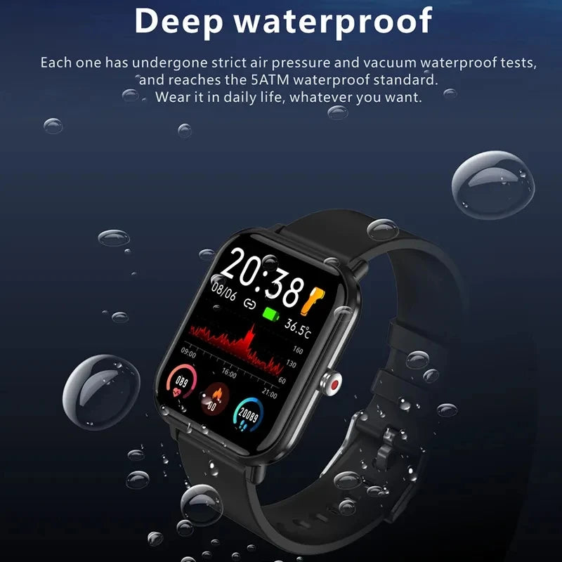 LIGE 2023 New Custom Watch Face Sport Smart Watch Men IP68 Waterproof Heart Rate Blood pressure Women Smartwatch For Android IOS