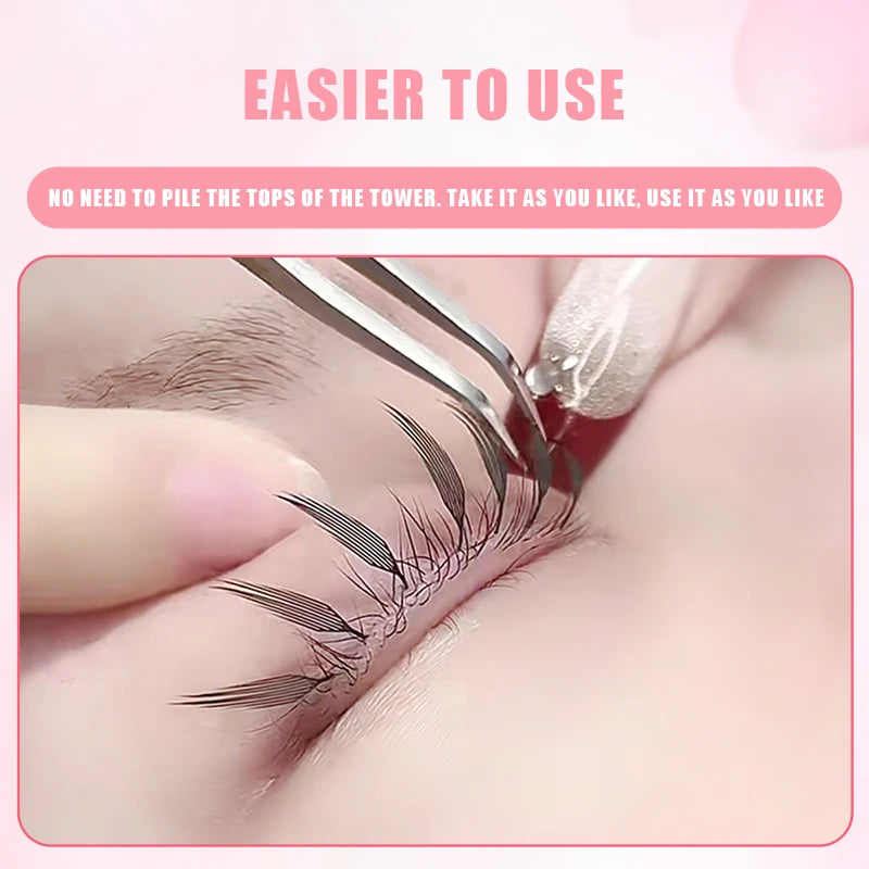 Yelix Spire Eyelashes Extension Feather Shape Individual Lashes Brazilian Volume Soft Lashes Customized Eyelashes Private Label