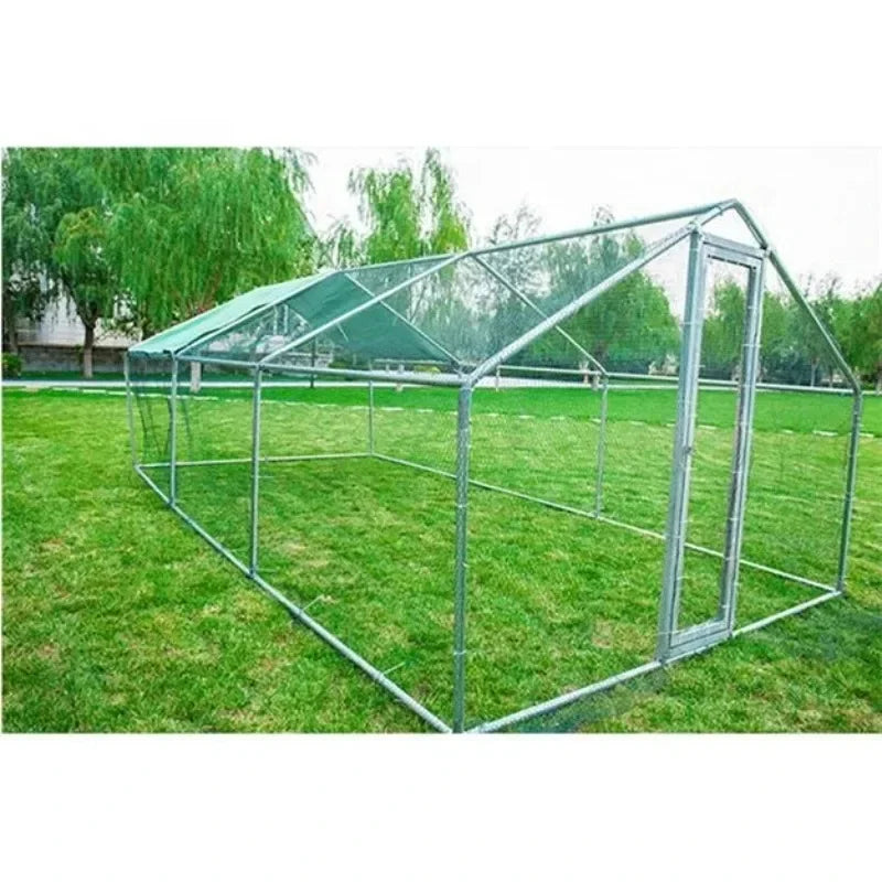 Egg Laying Large Stainless Steel Chicken Coop 8-10 Chickens Poultry Quail Rabbit Duck Cage