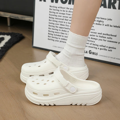 ZHIDA Summer Beach Sandals Hollow Out Platform Slippers for Women Clogs EVA Anti Slip Thick Bottom Garden Shoes