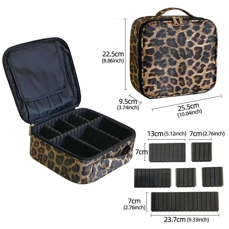 New Makeup Bag For Women Large Capacity Diamond Pattern Cosmetic Bags Beauty Salon Tattoos Nail Art Tool Bin Case