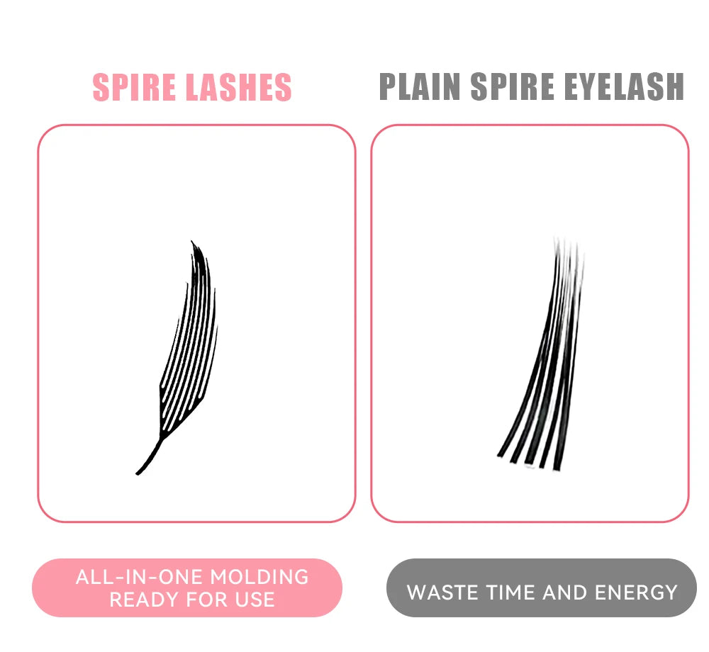 Yelix Spire Eyelashes Extension Feather Shape Individual Lashes Brazilian Volume Soft Lashes Customized Eyelashes Private Label