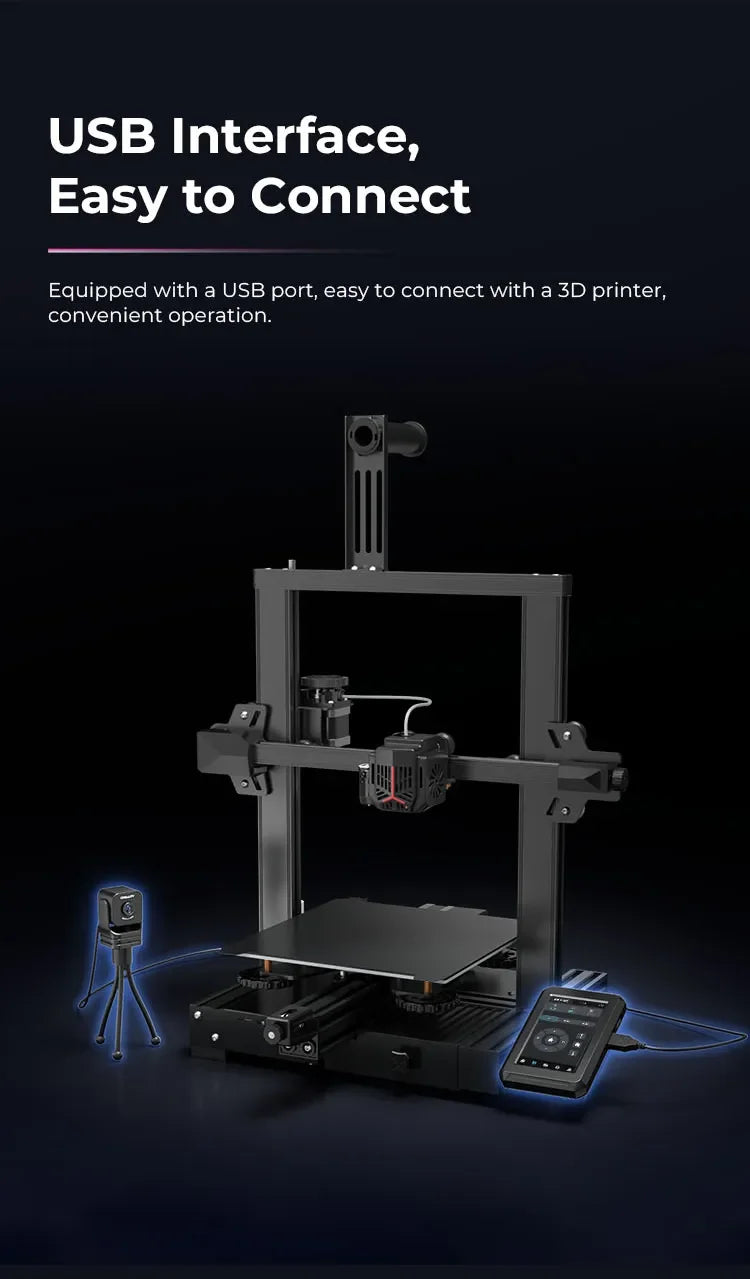 Creality Nebula Camera Upgrade 3D Printer Real-time Monitoring Time-lapse Filming Spaghetti Detection Manual Focus USB Interface