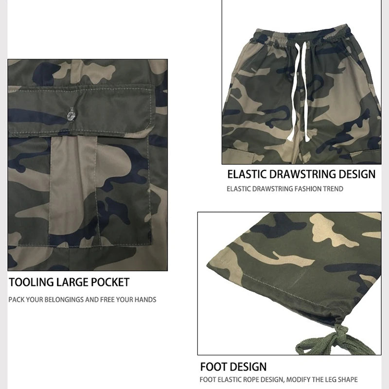 Y2K High Waist Camouflage Cargo Pants Women Fashion Bf Hip Hop Streetwear Loose Wide Leg Trousers Vintage Casual Jogging Pants