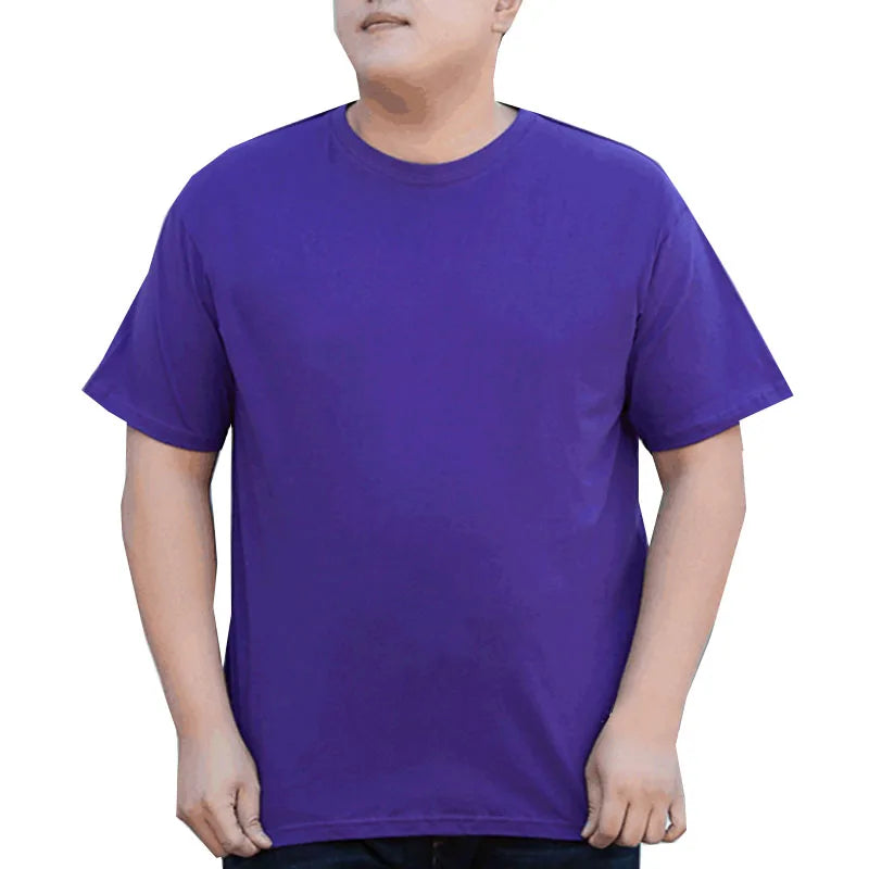 Summer 170kg Oversized T-shirt Men 5XL 6XL 7XL 8XL 9XL 10XL 12XL 100% Cotton Loose T-shirt