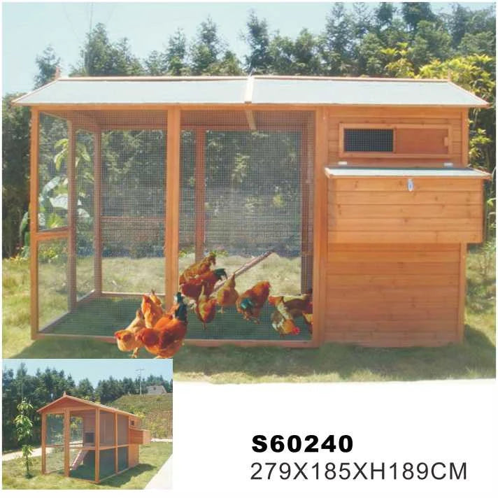 Pet Product Super Large Outdoor Chicken Cage Hutch Indoor Cheap Wooden Chicken Coop