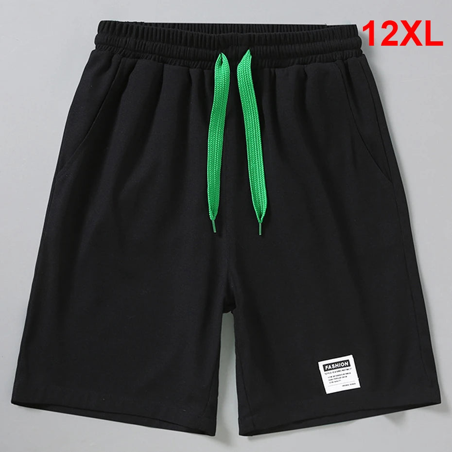 Summer Shorts Men Plus Size 12XL Shorts Fashion Casual Elastic Waist Short Pants Male Big Size 10XL 12XL Bottom