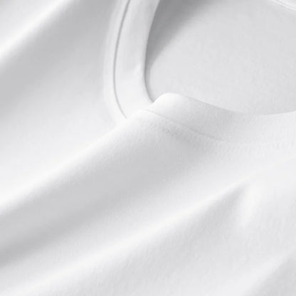 100% Pima Cotton T Shirt Men 14 Color Short Sleeved Tshirt White Round Neck Brand High Quality  Mens Tee Shirts Black Summer new