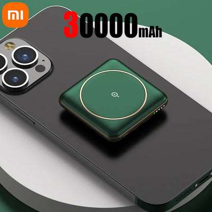 Xiaomi 50000mAh Power Bank Mini Magnetic Wireless Powerbank Fast Charging Thin External Battery For iPhone Huawei Samsung