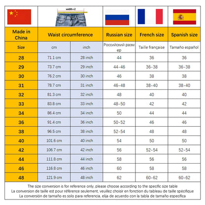 100% Cotton Men's Summer Thin Jeans Classic Straight Baggy Denim Pants Brand Comfortable Casual Trousers Plus Size 42 44 46 48