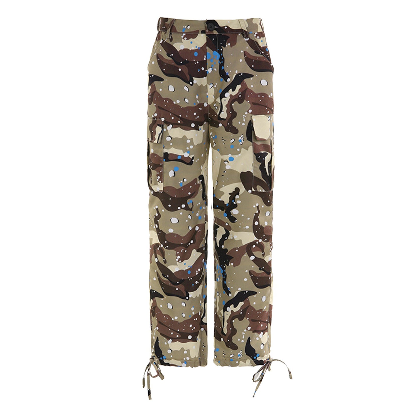 Camouflage Cargo Pants Women's Vintage Baggy Casual Military Pants Clothes Women Pocket Trousers Aesthetic 90s