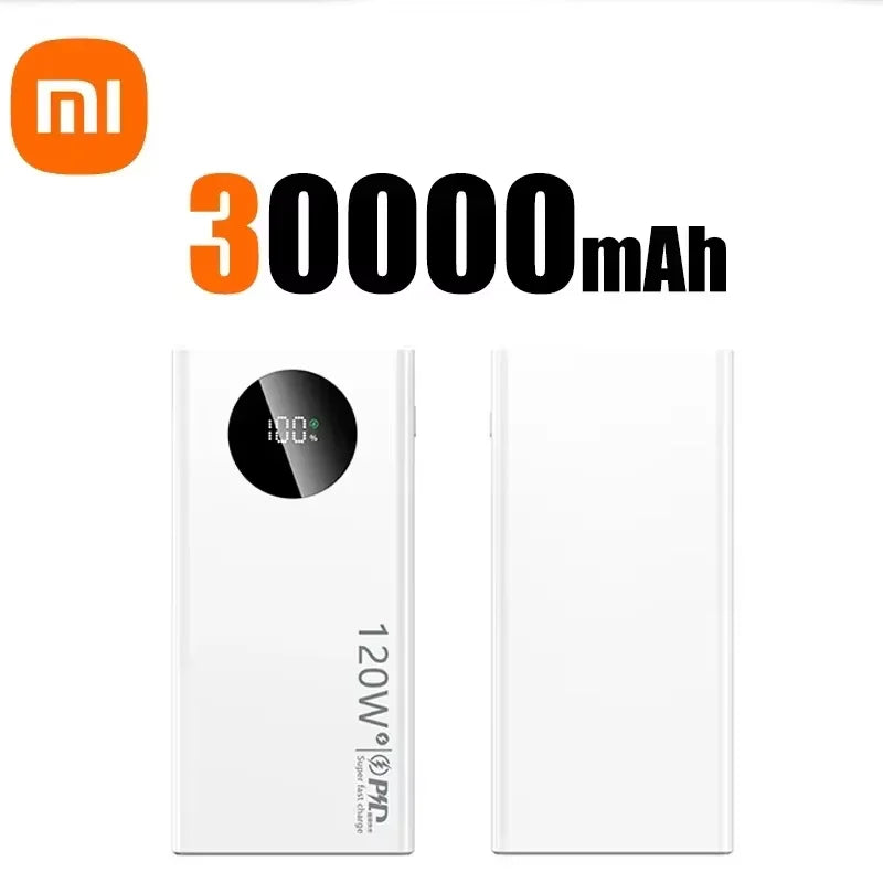 Xiaomi 120W 50000mAh High Capacity Power Bank Fast Charging Powerbank Portable Battery Charger For iPhone Samsung Huawei New Hot