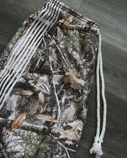 Y2K Streetwear Retro Sweatpants Gothic Hip Hop Camouflage Pattern Loose Casual Pants Mens and Womens Stretch Waist Jogging Pants