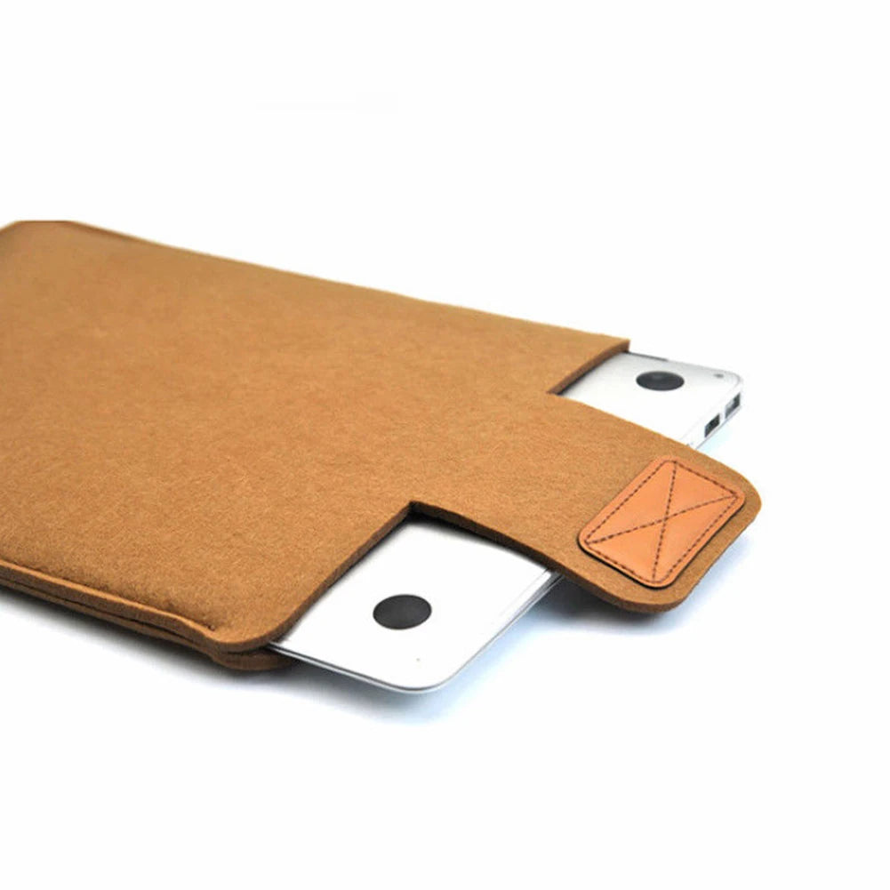 13Inch 15inch Felt Sleeve Slim Tablet Case Cover Bag for MacBooks Air Pro Solid Color Tablet Storage Bag