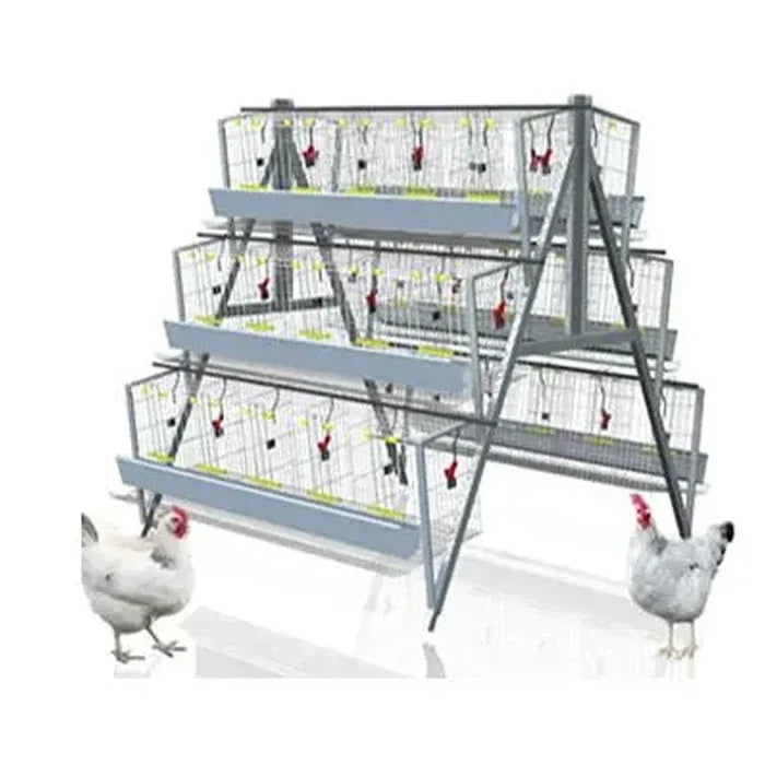 Hot Sale A Type Galvanized 4 Levels 4 Doors Chicken Laying Cage Poultry Equipment