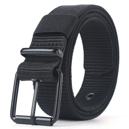 110/120/130cm Men's Belt Canvas Pin Buckle Leather Belt Women's Trendy Belt With Jeans Belt For Men Women Outdoor Sports Belt