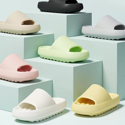 ZHIDA Super Light Soft Slippers Simple Fashion Slides EVA Elastic Shoes Colorful Sneakers In Door Bathroom Flip Flops